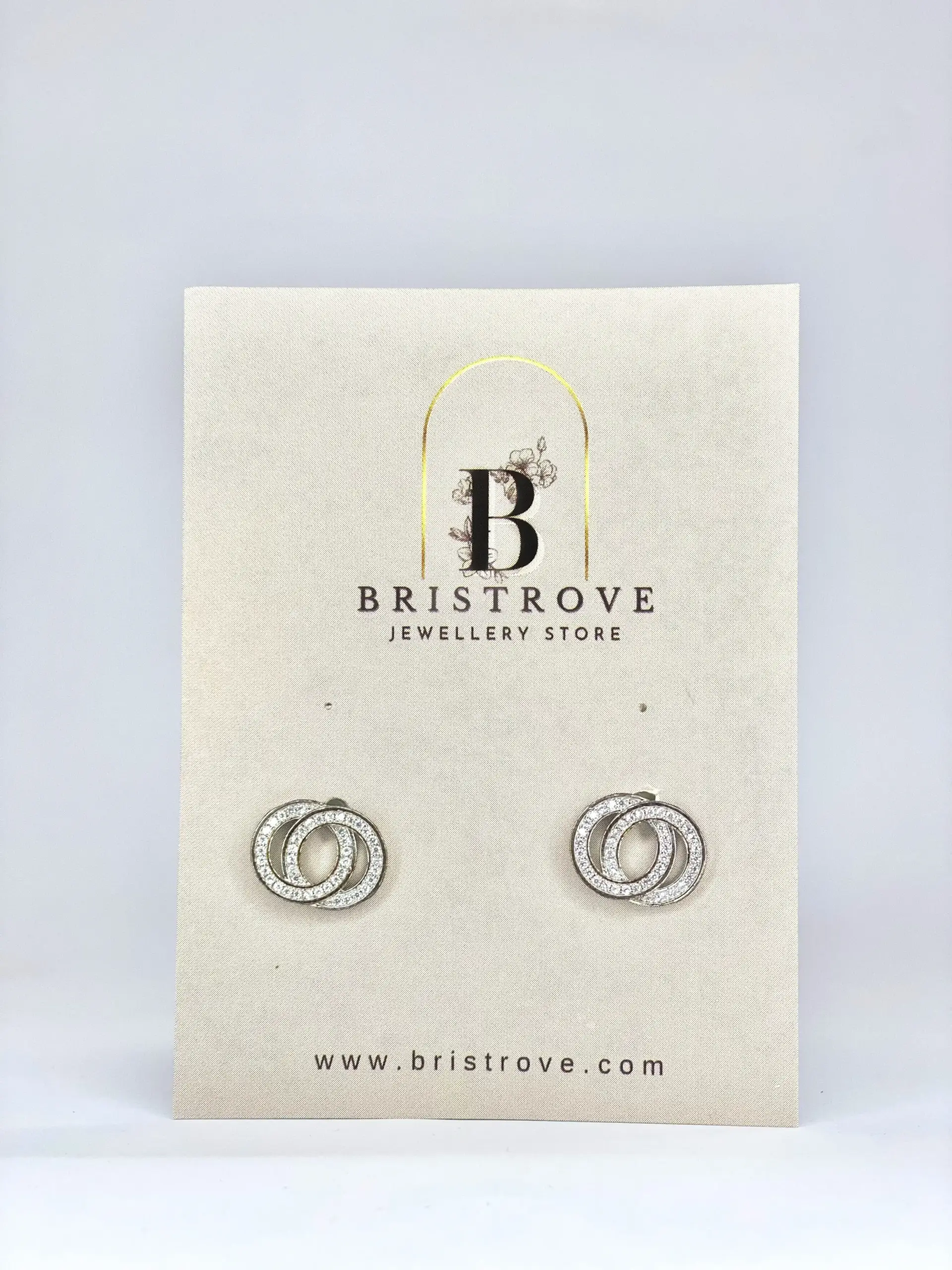 Pave Interlocked Studs