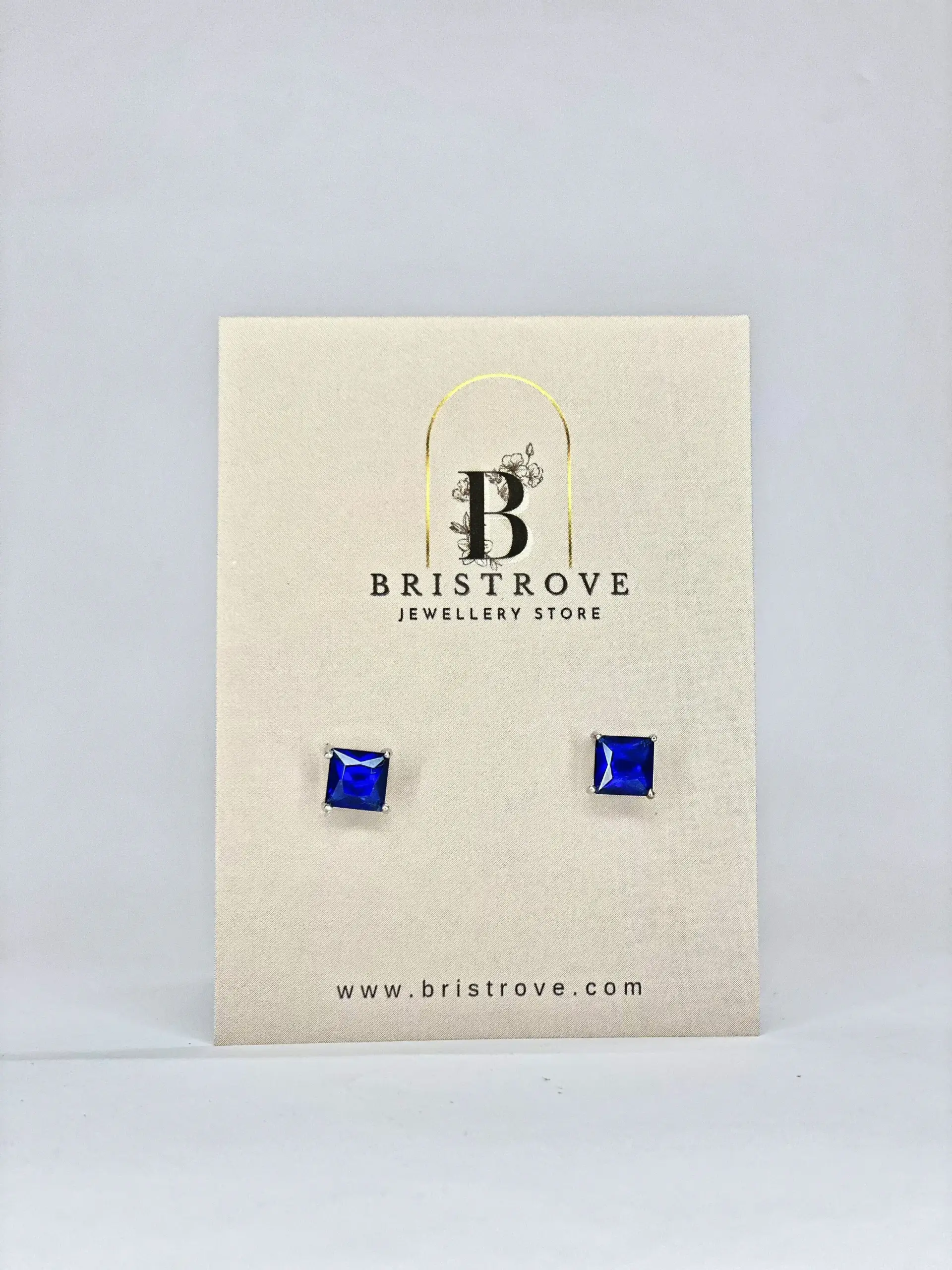 Royal Sapphire Square Studs