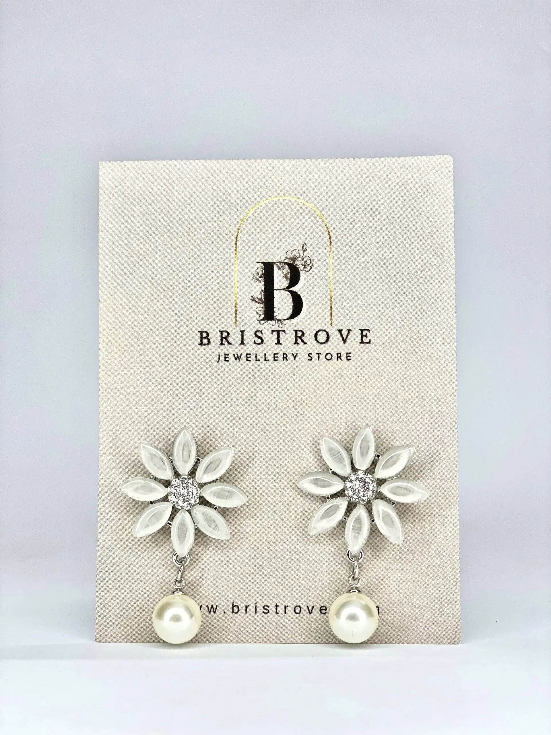 White Petal Pearl Drops