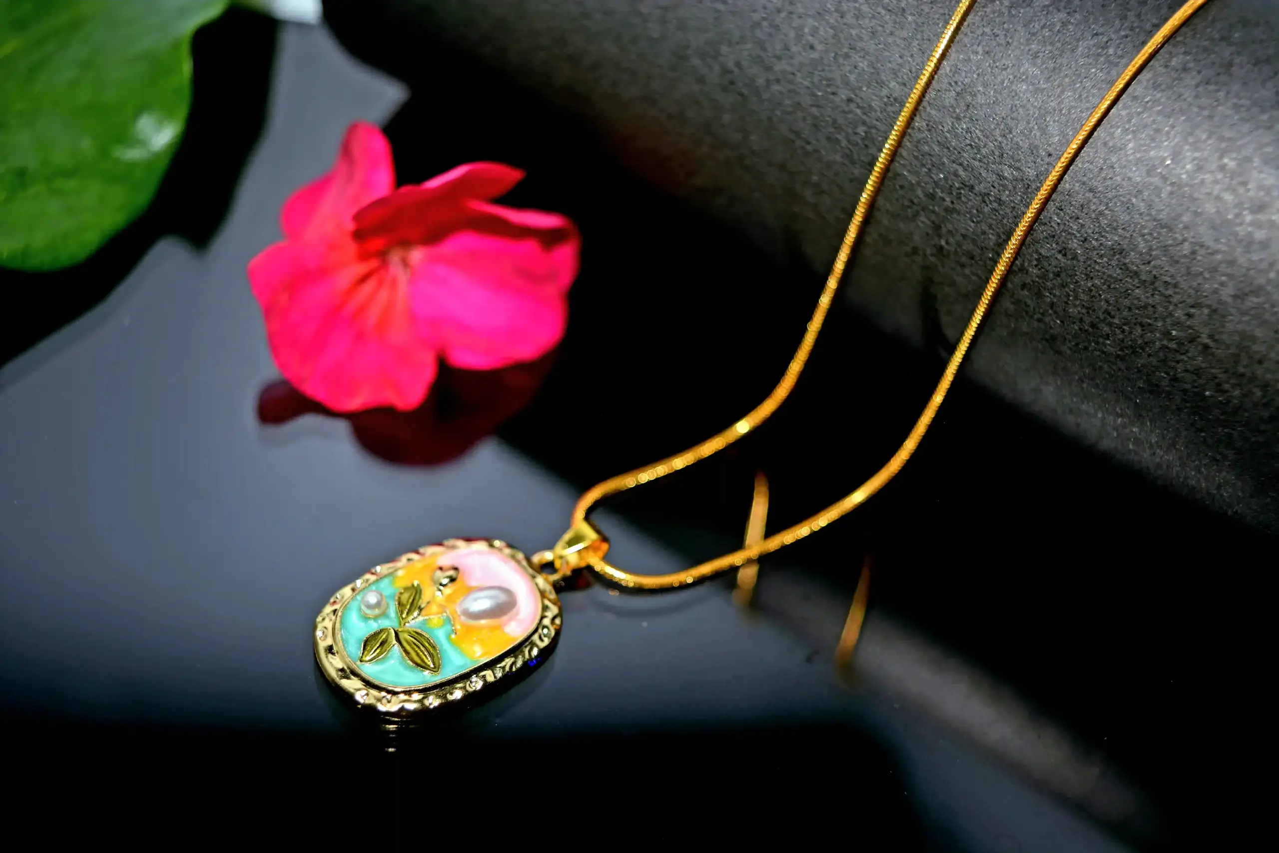 Epoxy Pendant Necklace - Image 2