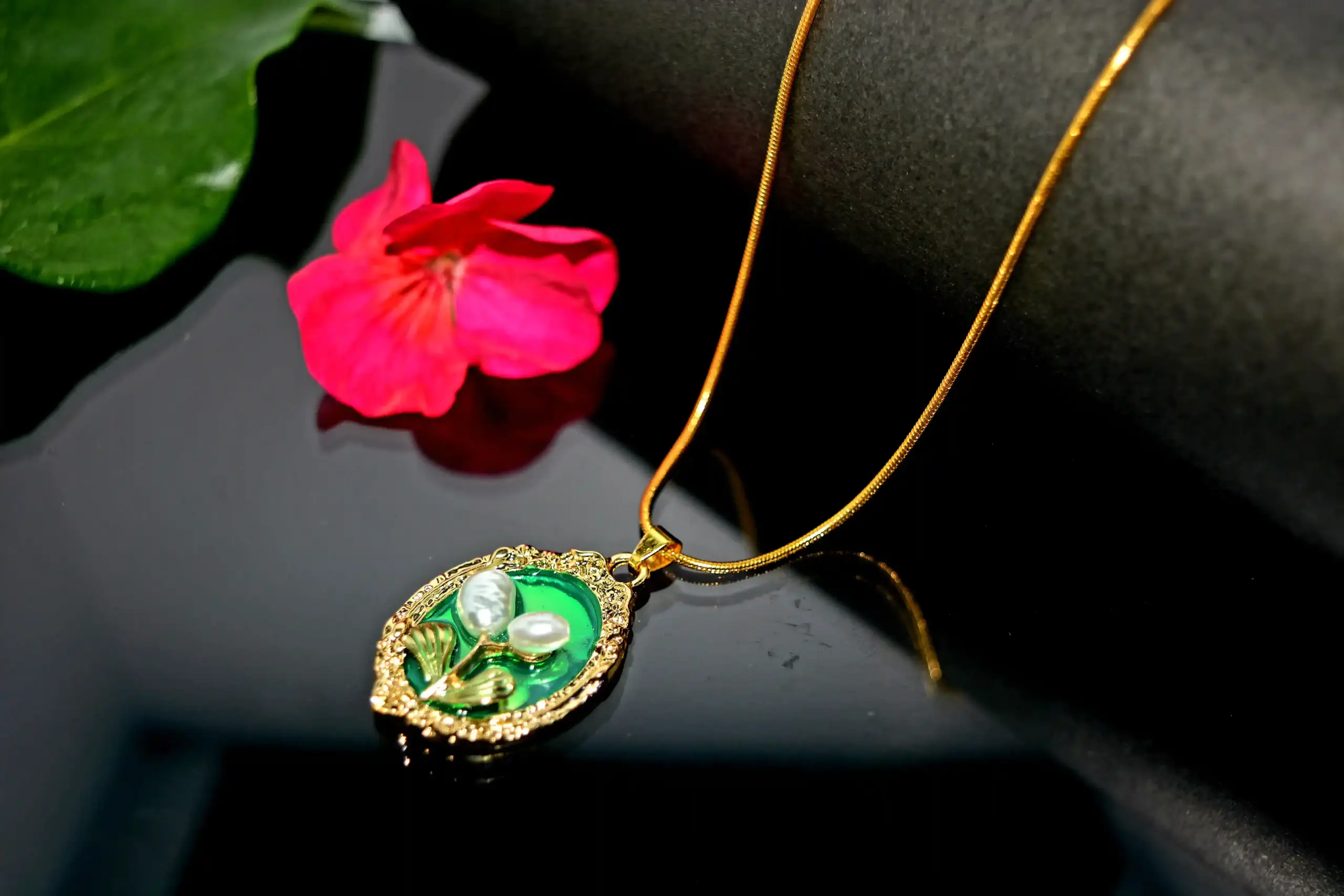 Epoxy Pendant Necklace - Image 8