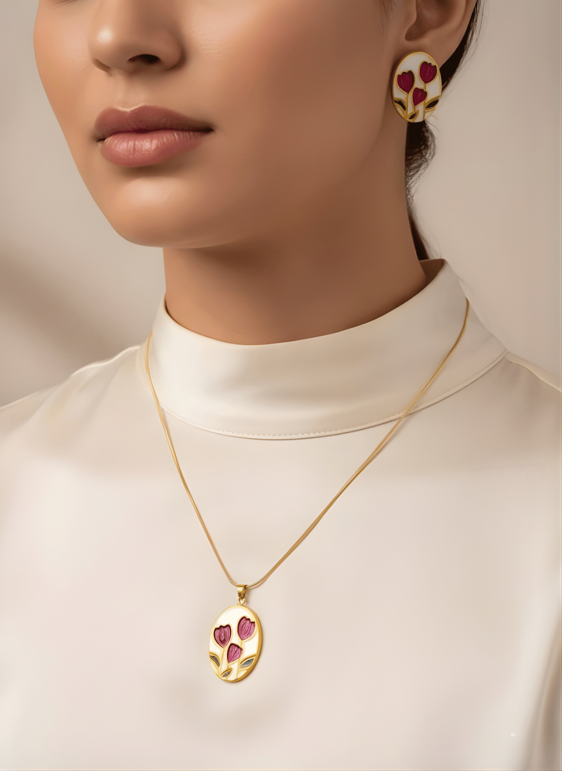 Midnight Blossom Set (White) - Image 2