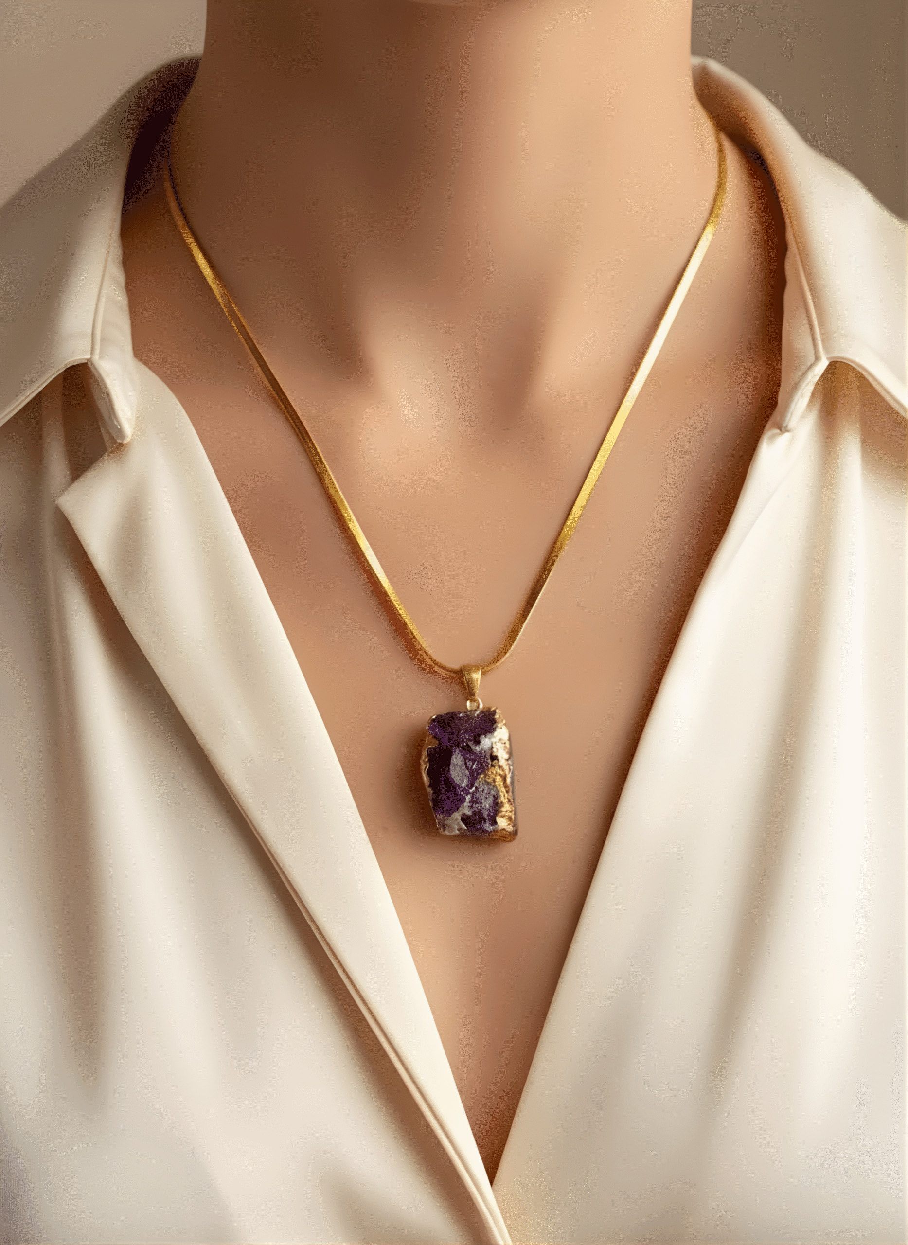 Amethyst Aura Pendant - Image 2