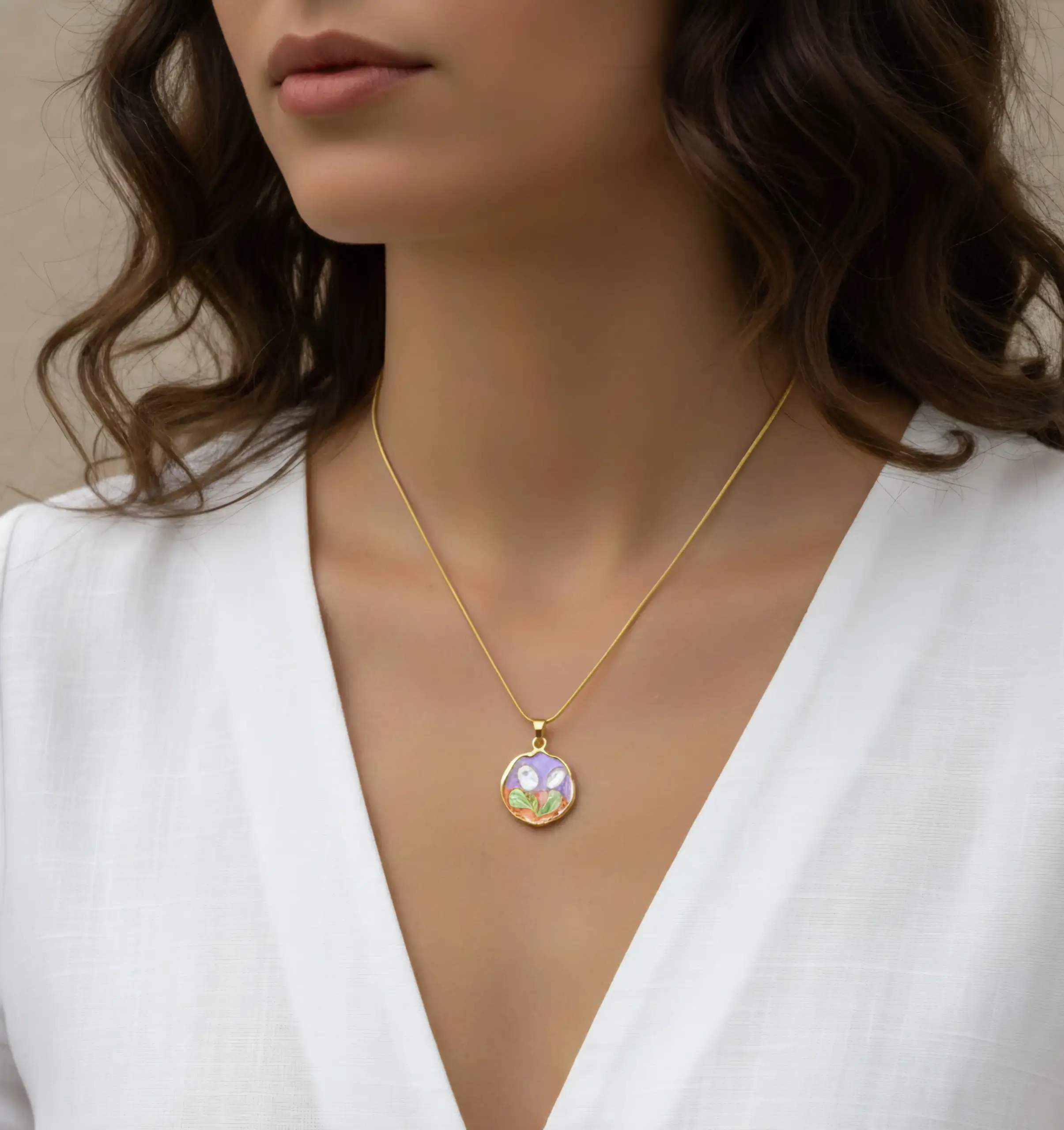 Two-Tone Floral Charm - Image 2