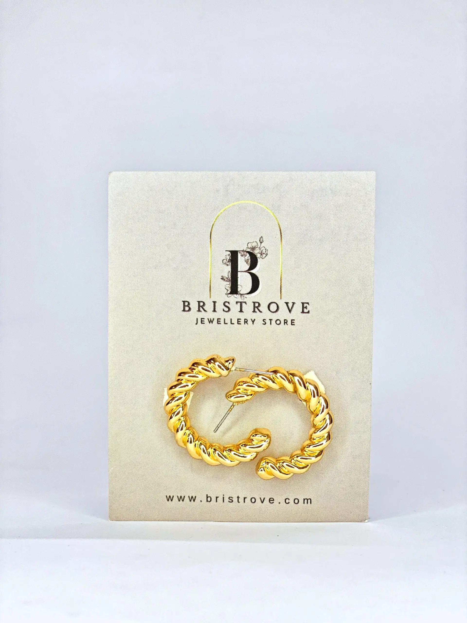 Chunky Gold Croissant Hoops