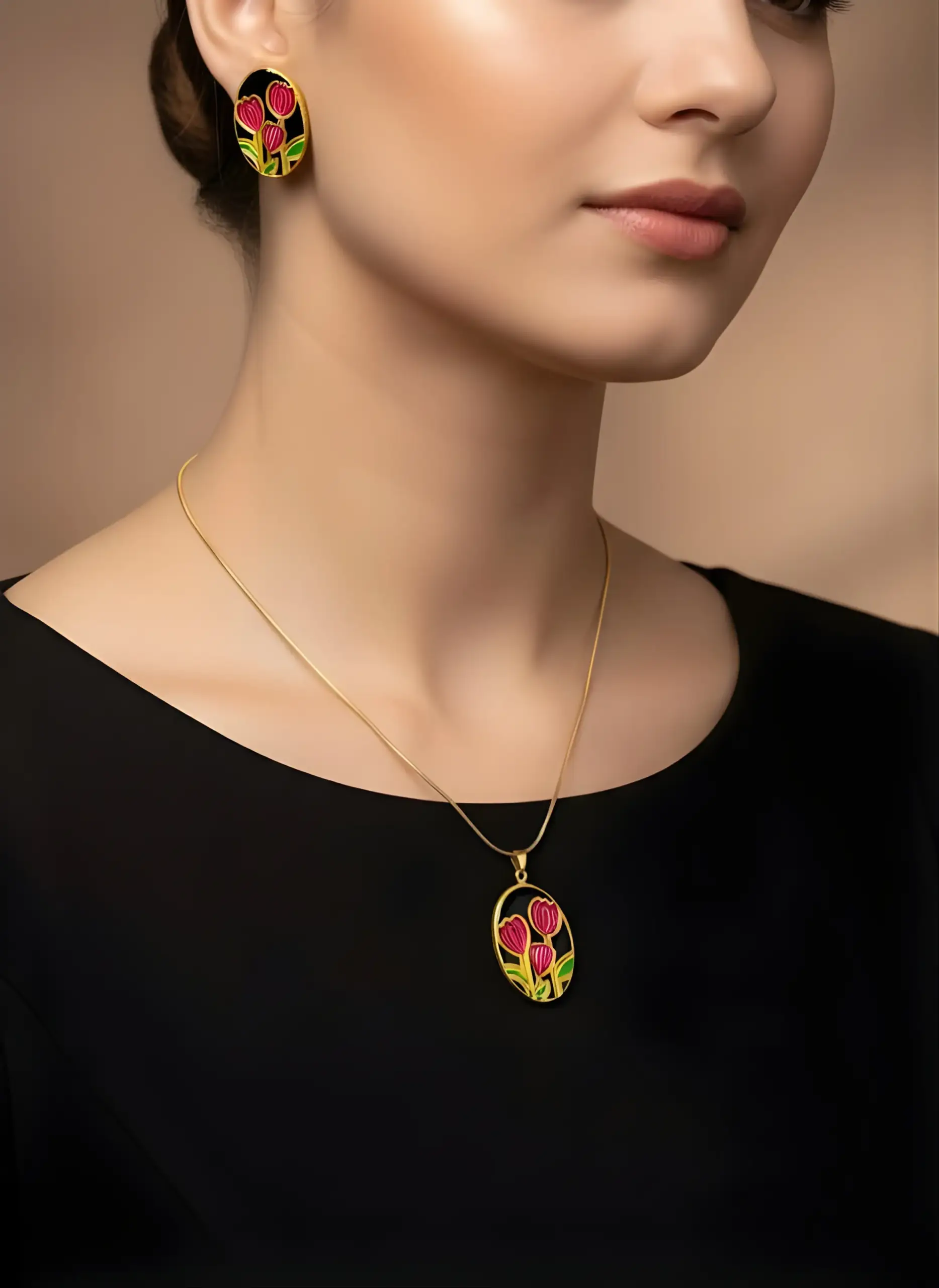 Midnight Blossom Set (Black) - Image 2