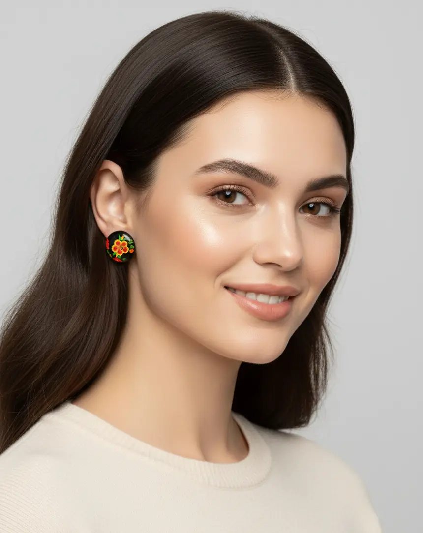 Midnight Blossom Studs - Image 2