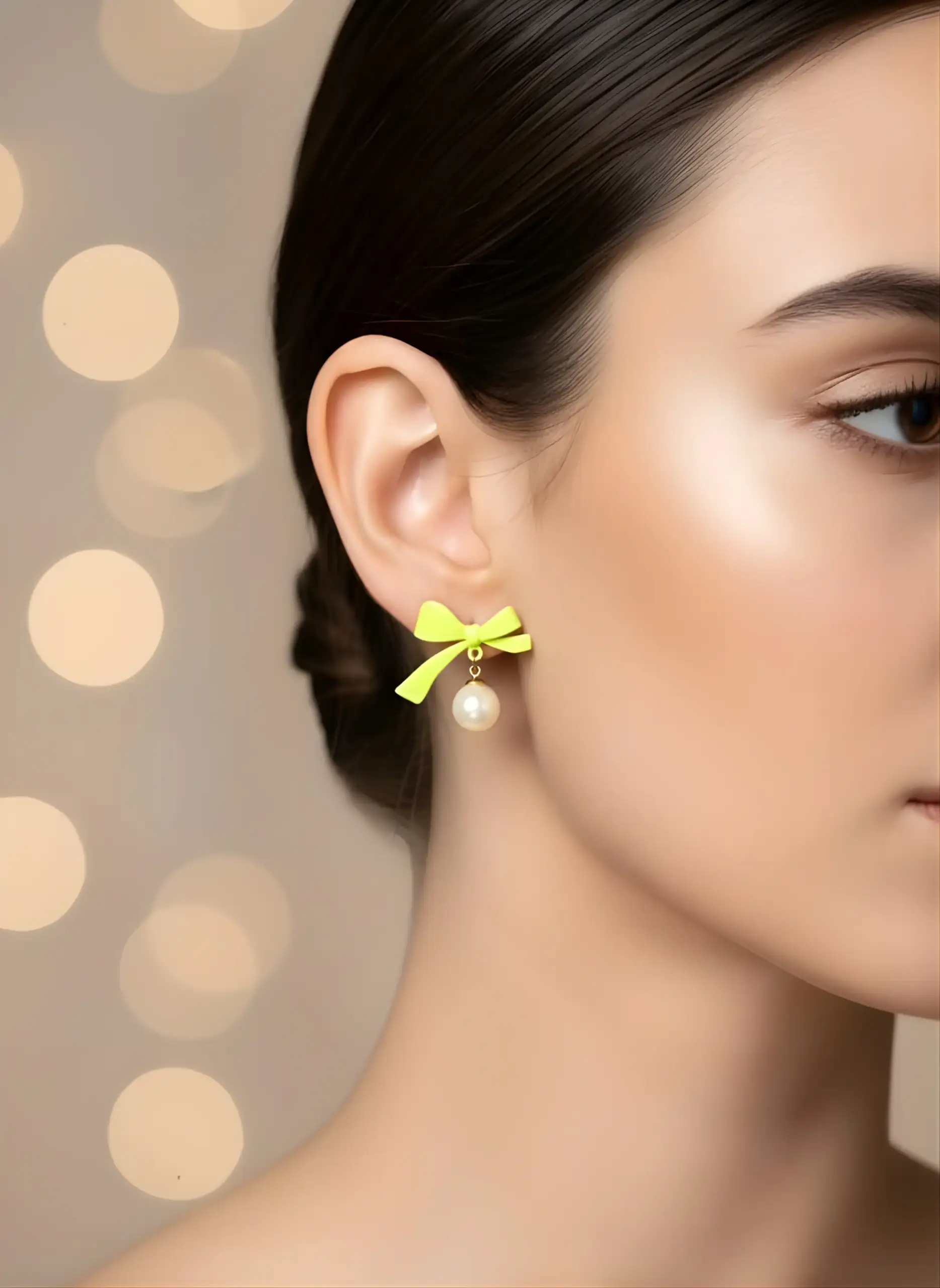 Neon Bow & Pearl Drops - Image 2