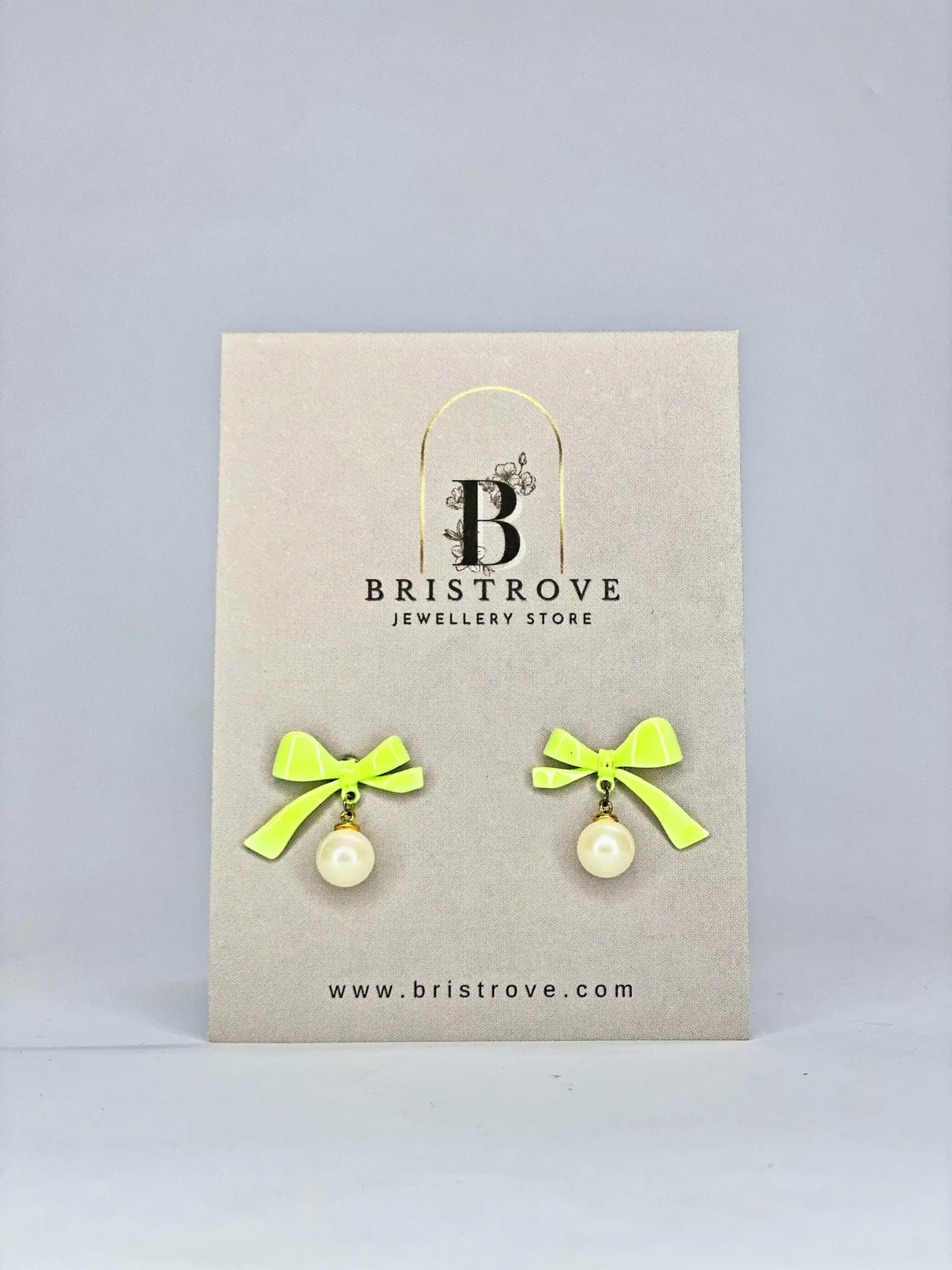 Neon Bow & Pearl Drops