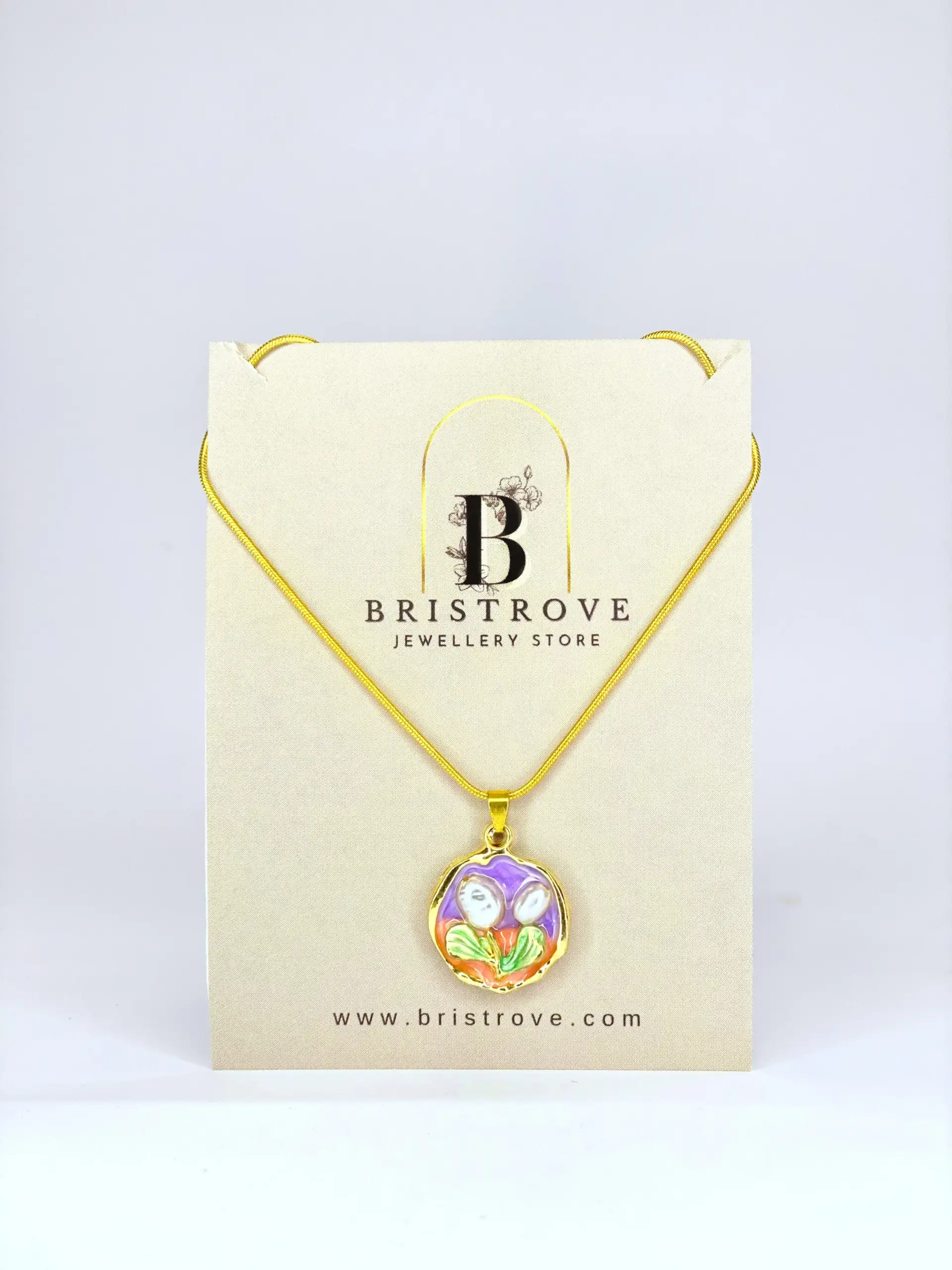 Two-Tone Floral Charm